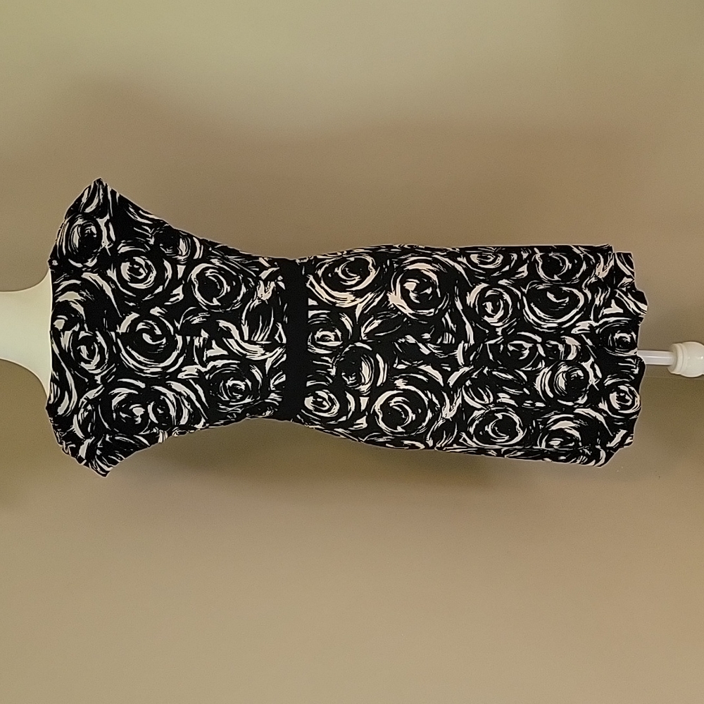 Jones New York Black and White Dress Size 6 - Picture 4 of 8